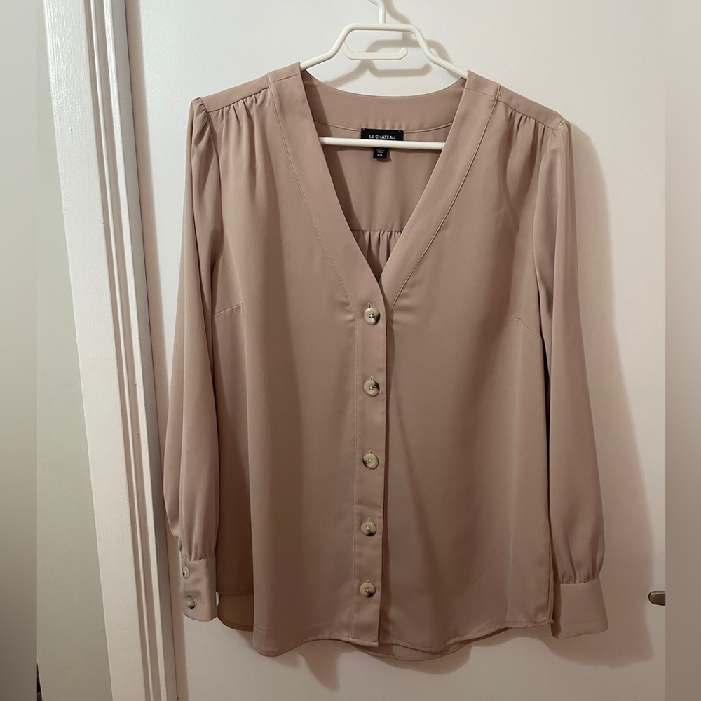 3/$20 Light Pink Le Chateau Blouse